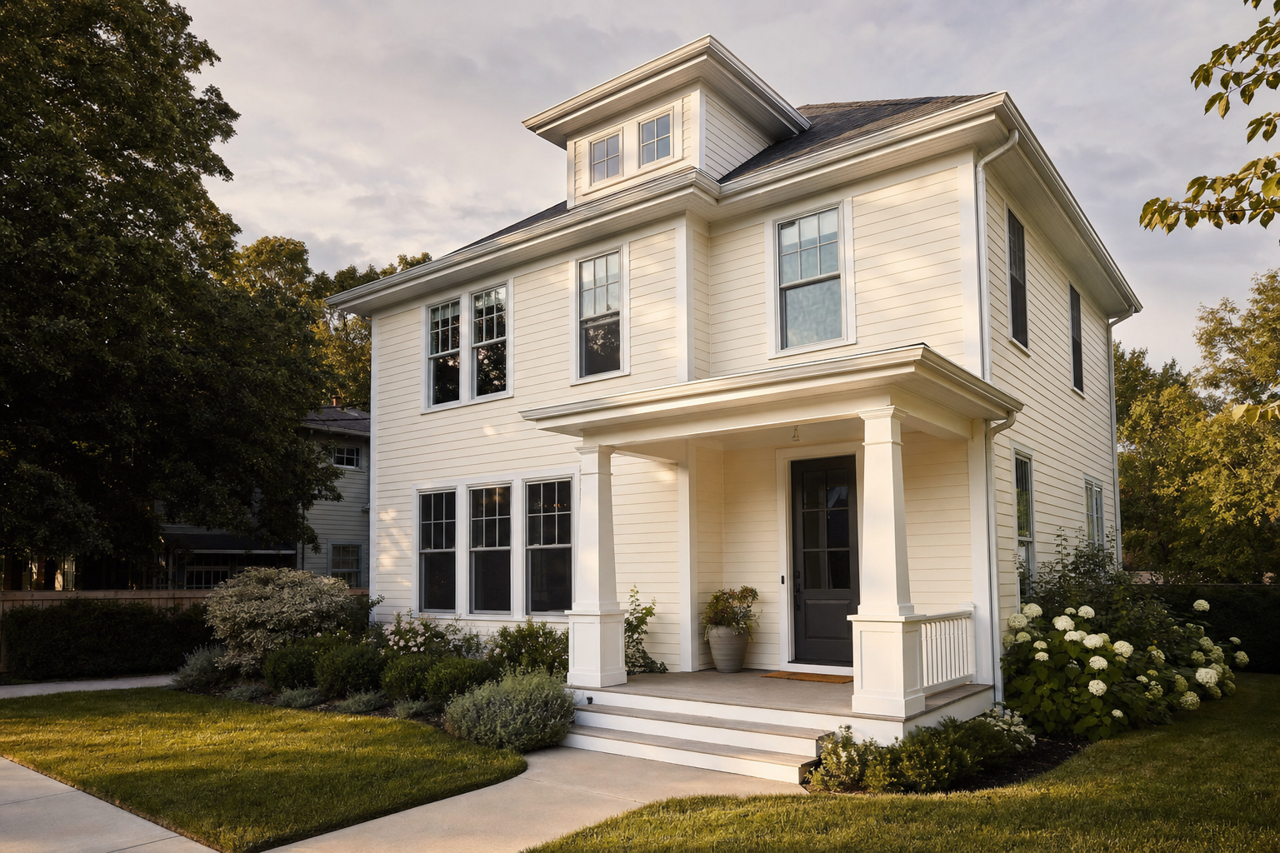 Alabaster by Sherwin-Williams on exterior