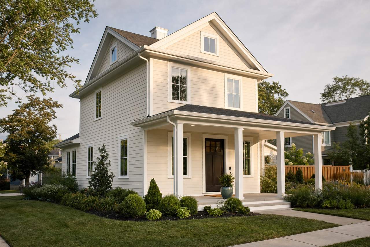 Pearly White by Sherwin-Williams on exterior