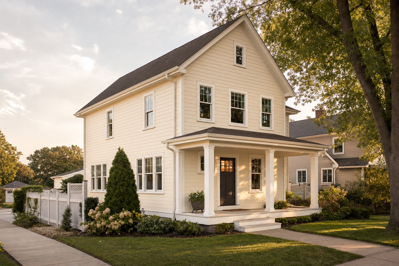 Creamy by Sherwin-Williams on exterior