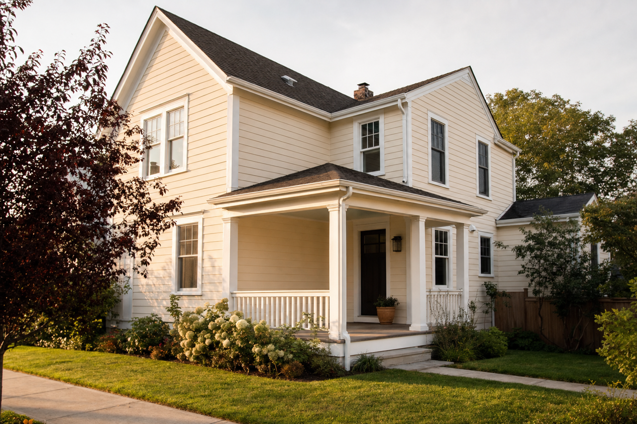 Ivory Lace by Sherwin-Williams on exterior