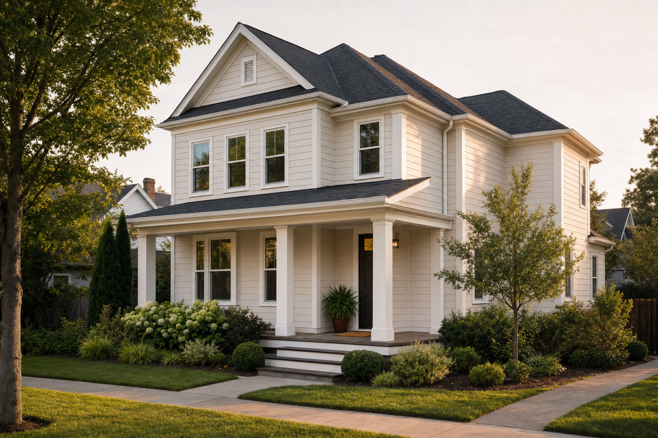 Simple White by Sherwin-Williams on exterior