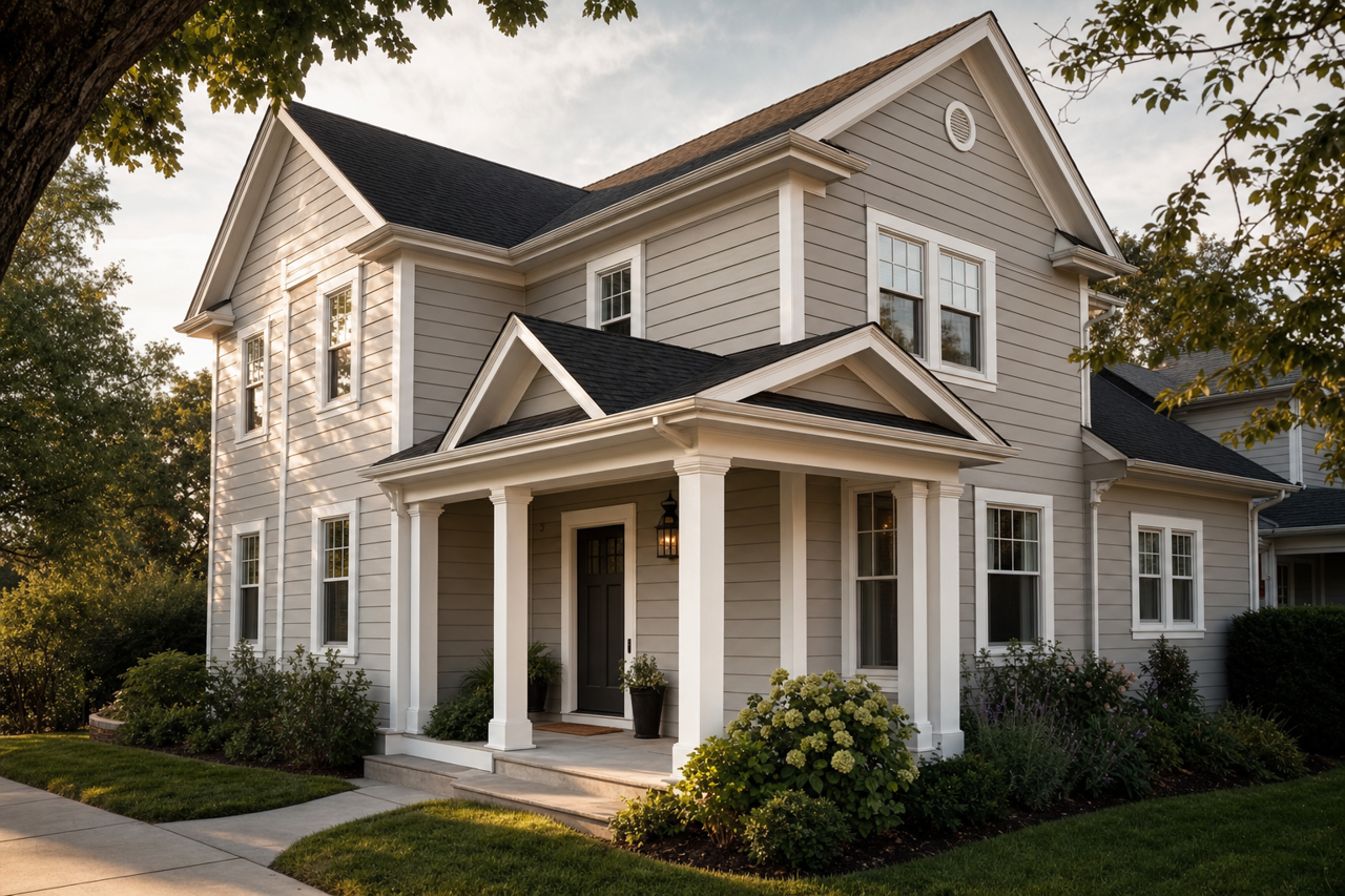 Functional Gray by Sherwin-Williams on exterior