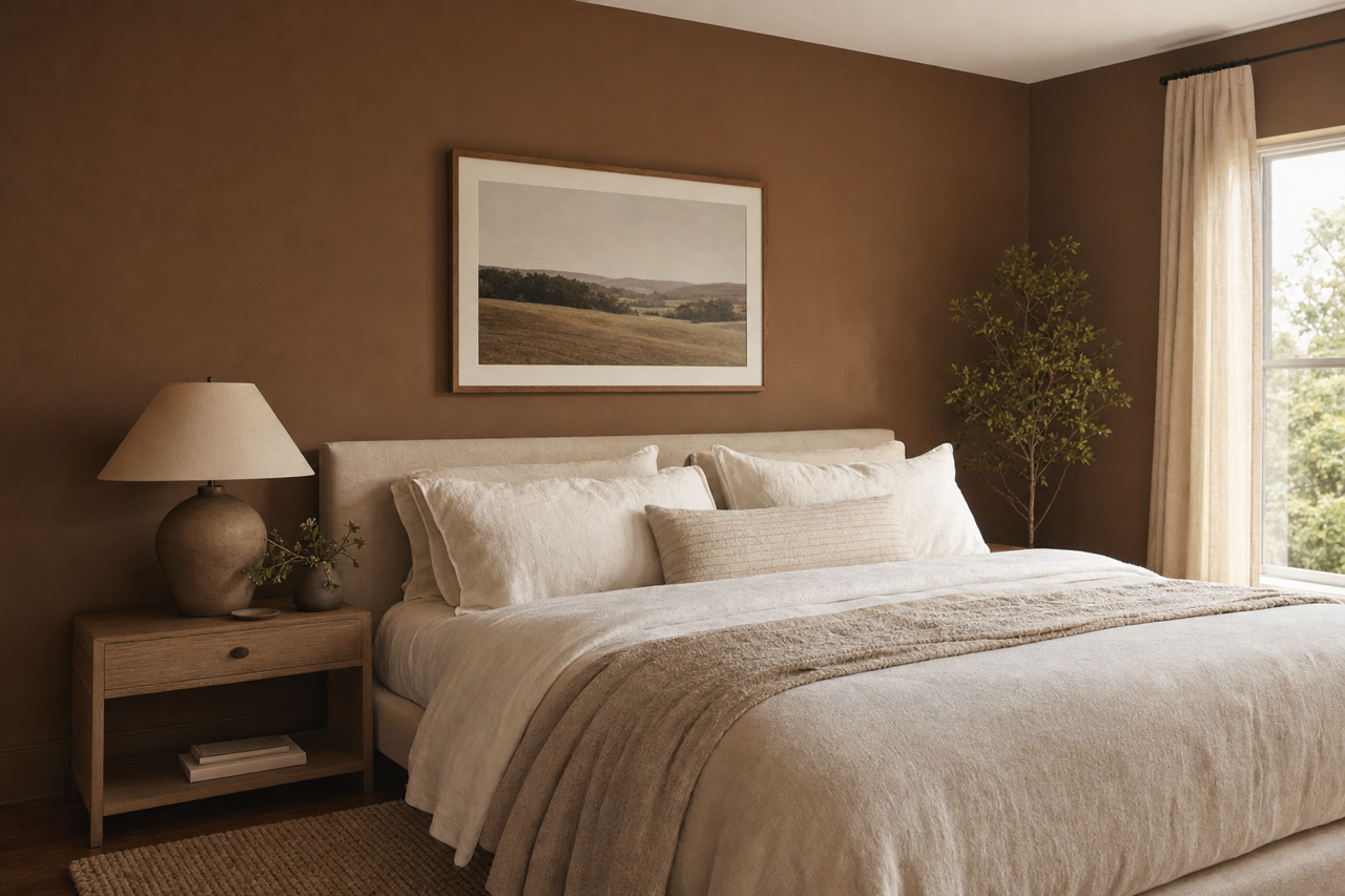 Well‐Bred Brown by Sherwin-Williams on interiors