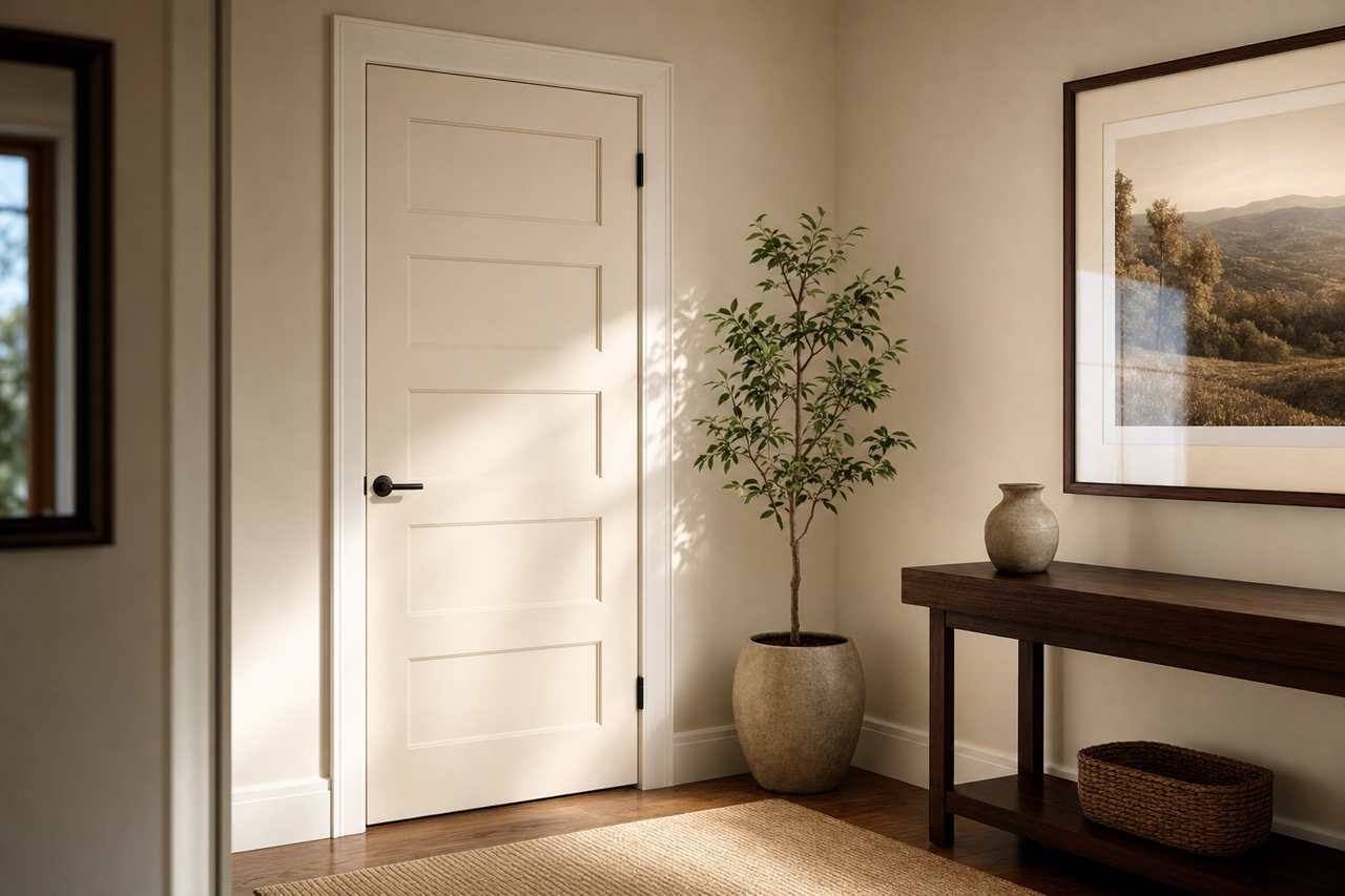 Incredible White by Sherwin-Williams on interior-doors