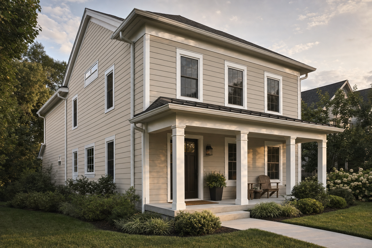 Anew Gray by Sherwin-Williams on exterior