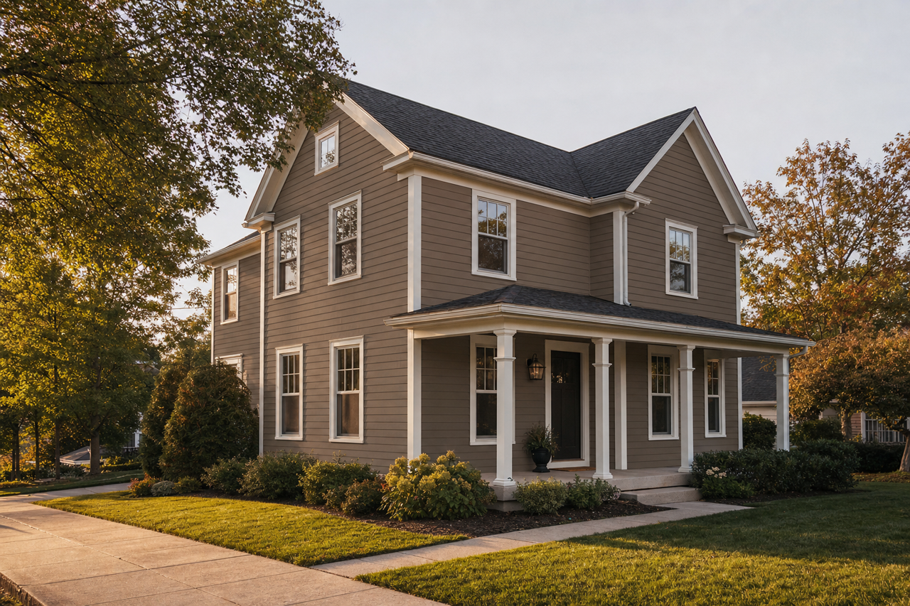 Brainstorm Bronze by Sherwin-Williams on exterior