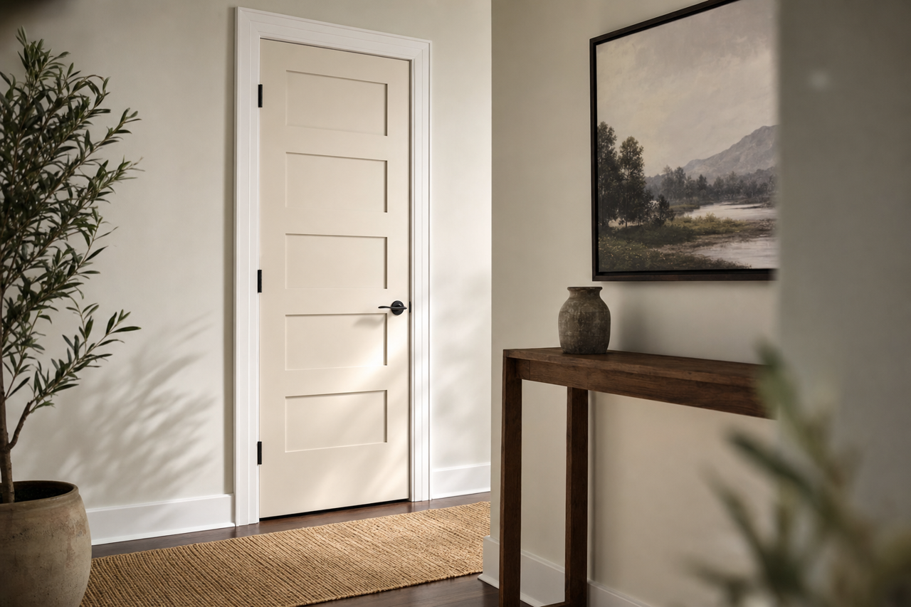 Aesthetic White by Sherwin-Williams on interior-doors