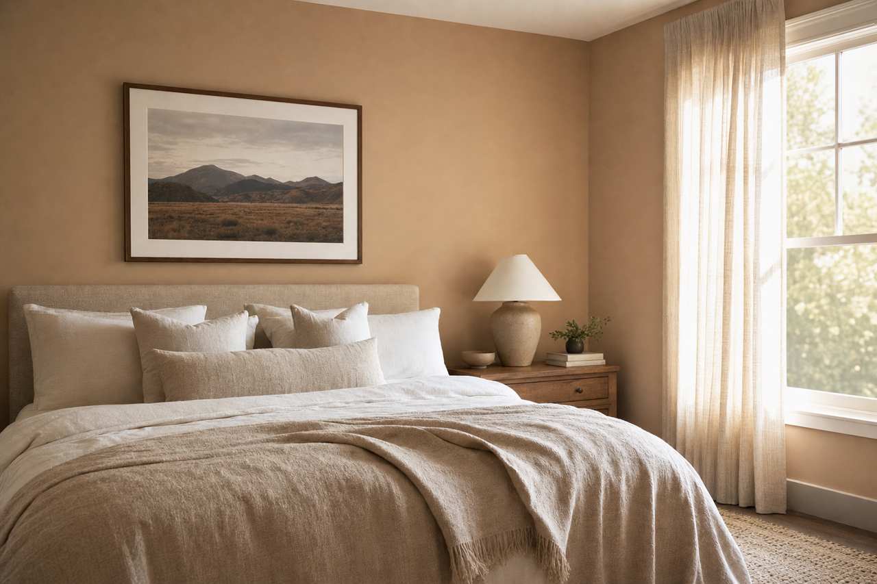 Tony Taupe by Sherwin-Williams on interiors