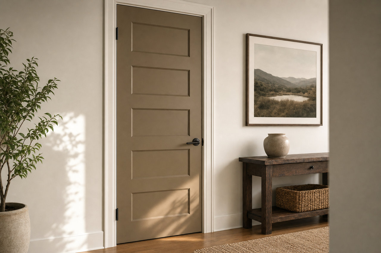 Smokehouse by Sherwin-Williams on interior-doors