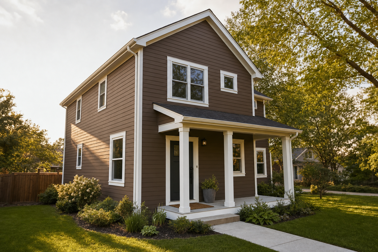 Van Dyke Brown by Sherwin-Williams on exterior