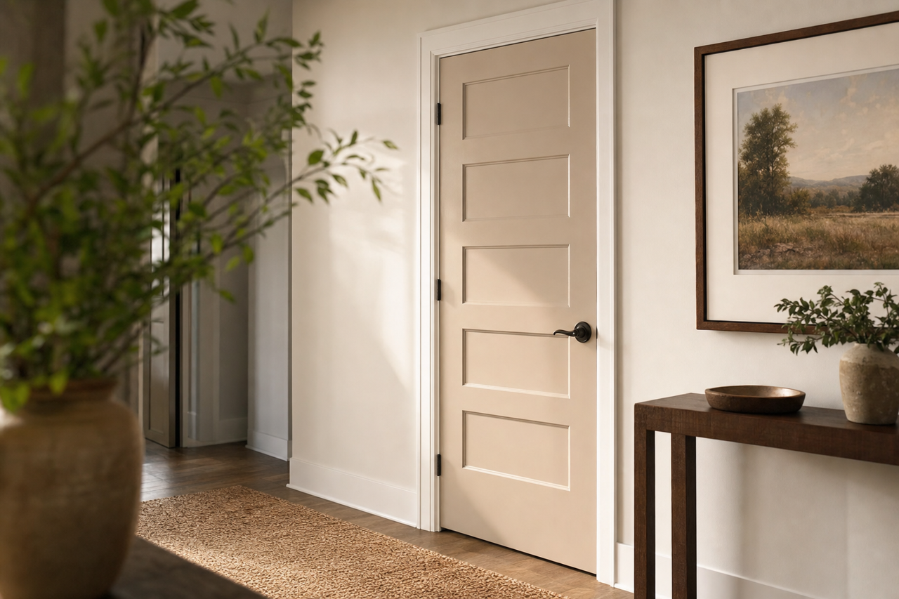 Amazing Gray by Sherwin-Williams on interior-doors