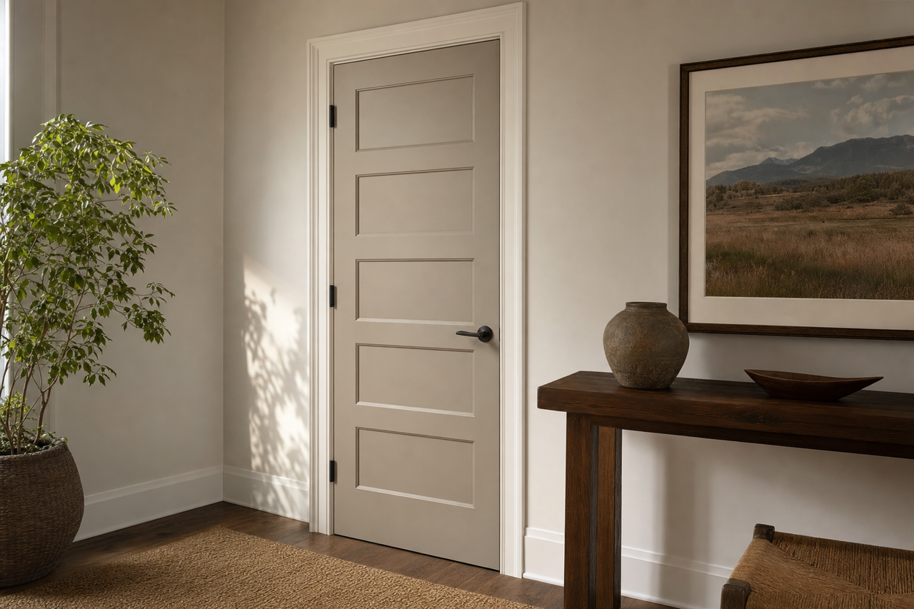Intellectual Gray by Sherwin-Williams on interior-doors