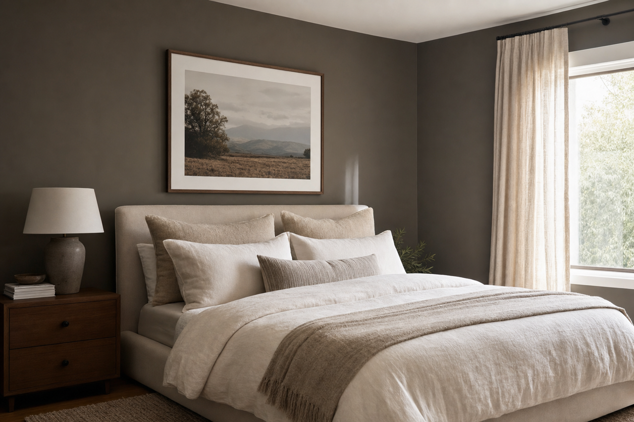 Urbane Bronze by Sherwin-Williams on interiors