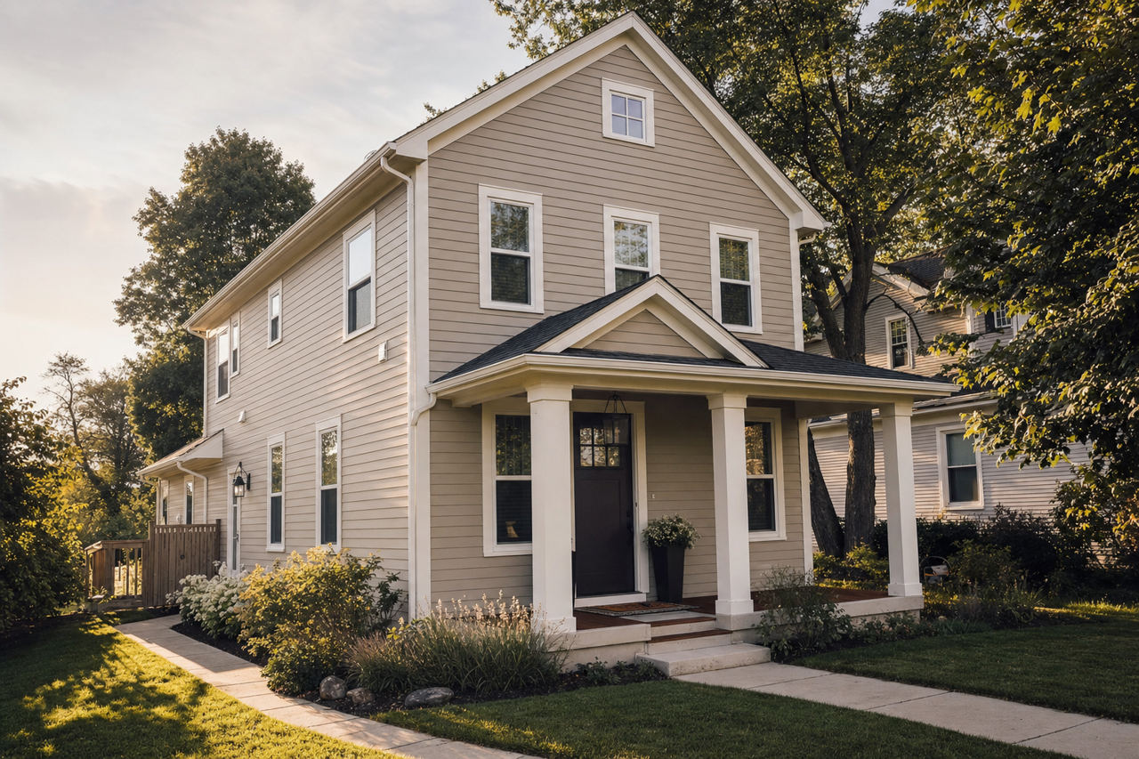 Gray Area by Sherwin-Williams on exterior