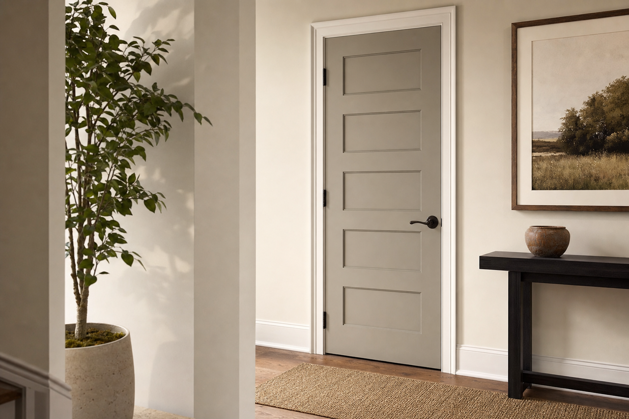 Adaptive Shade by Sherwin-Williams on interior-doors