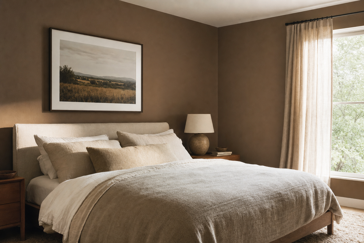 Suitable Brown by Sherwin-Williams on interiors