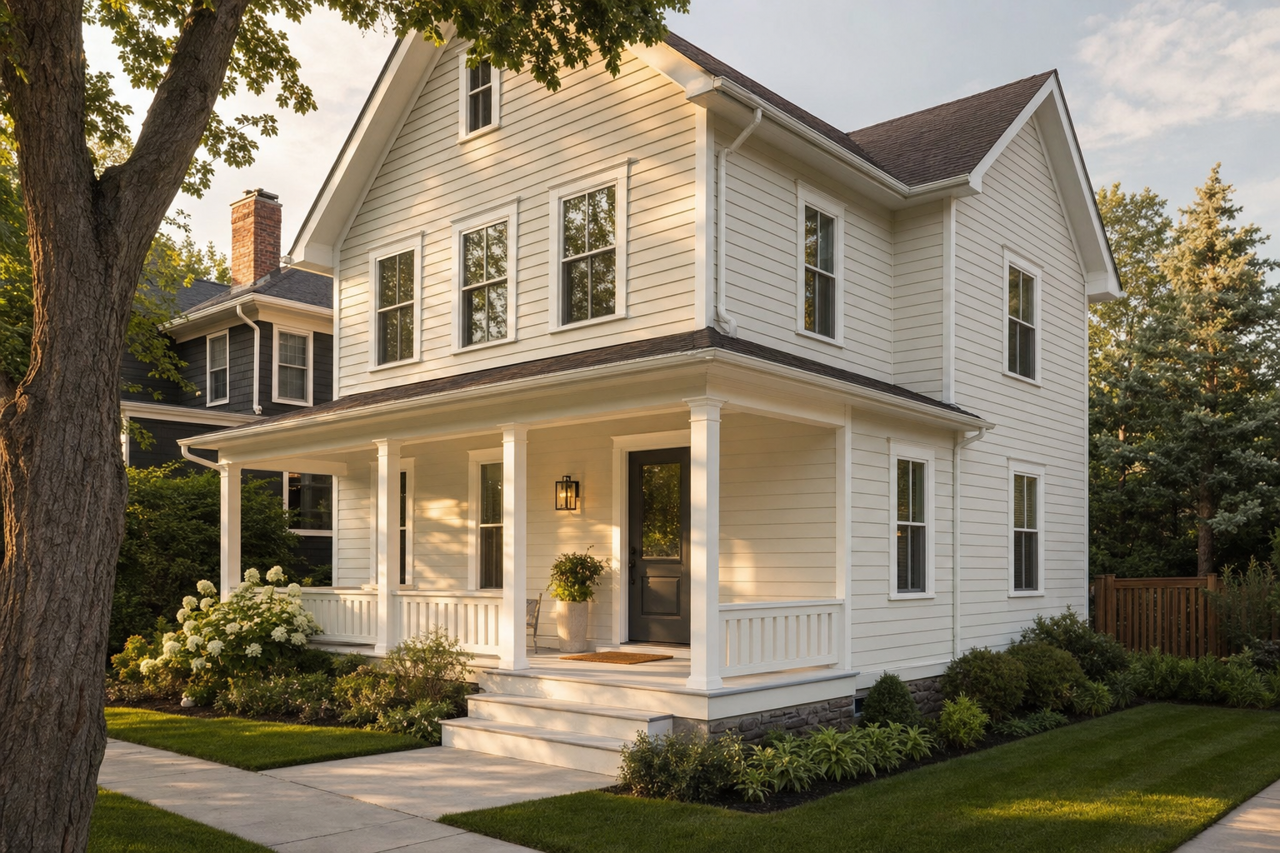 Reserved White by Sherwin-Williams on exterior