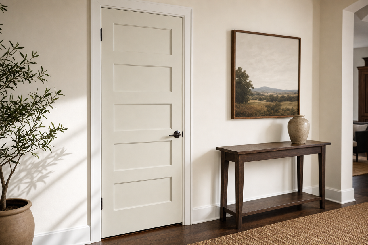 Reserved White by Sherwin-Williams on interior-doors