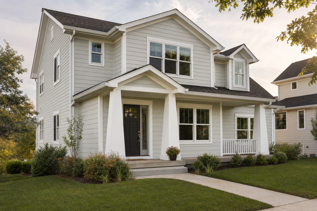 Silver Strand by Sherwin-Williams on exterior