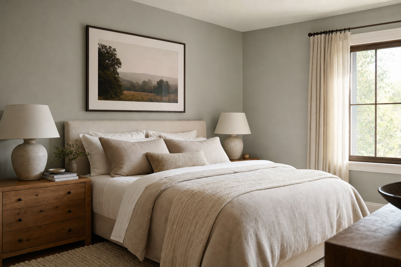 Magnetic Gray by Sherwin-Williams on interiors