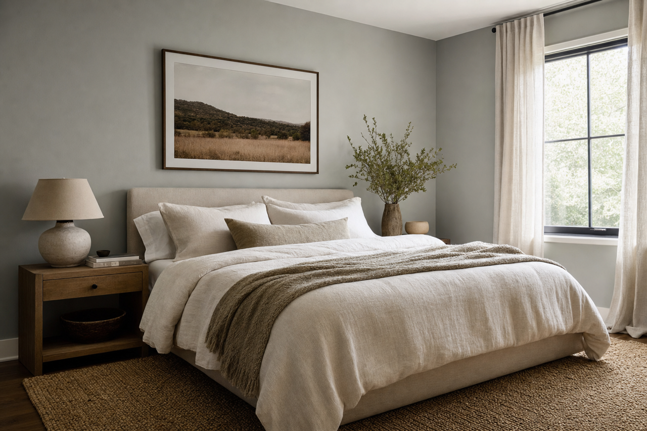 Unusual Gray by Sherwin-Williams on interiors