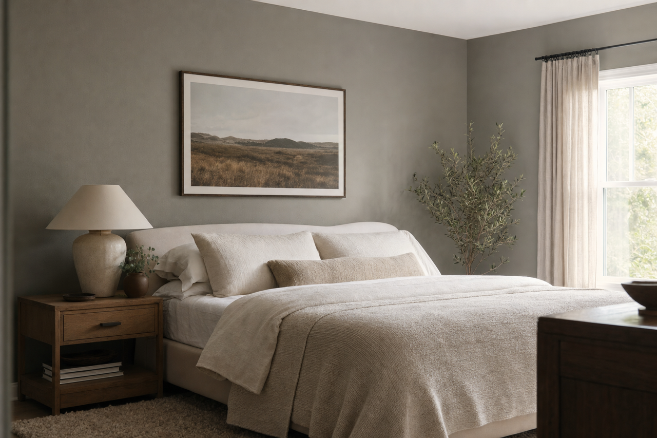Attitude Gray by Sherwin-Williams on interiors