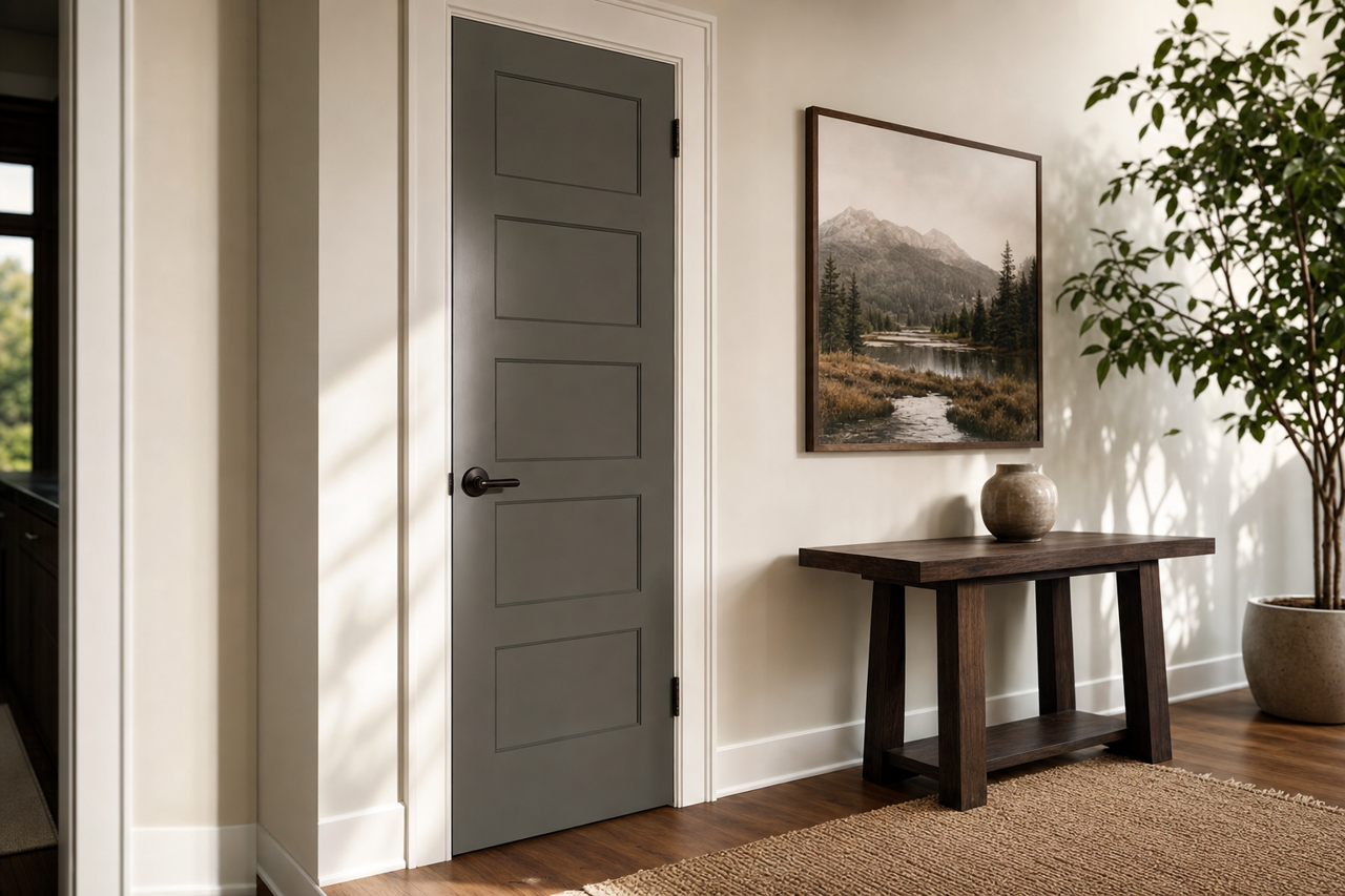 Night Owl by Sherwin-Williams on interior-doors