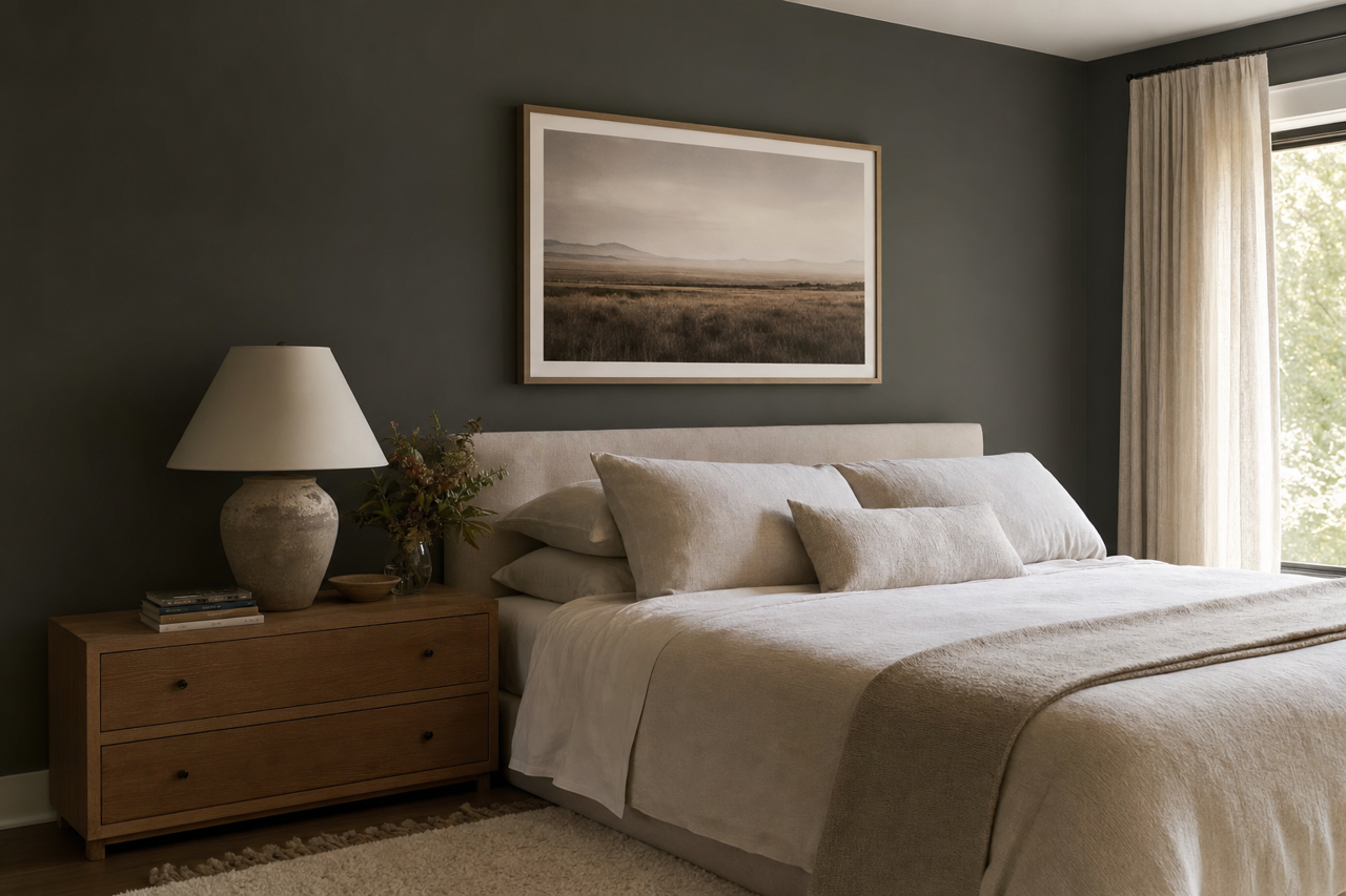 Rock Bottom by Sherwin-Williams on interiors