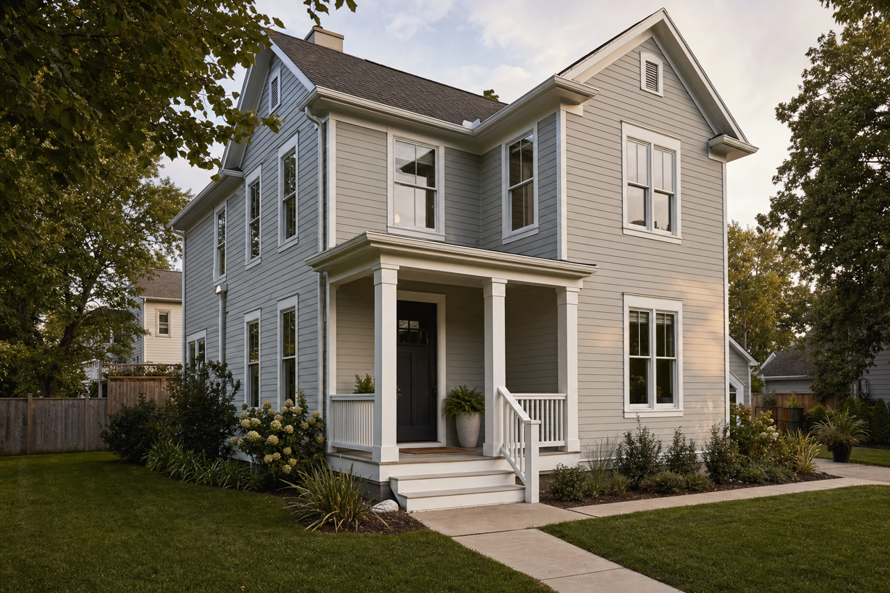 Gray Matters by Sherwin-Williams on exterior