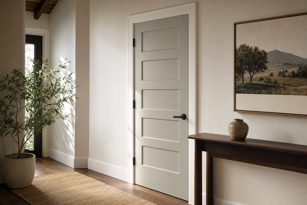 Gray Matters by Sherwin-Williams on interior-doors