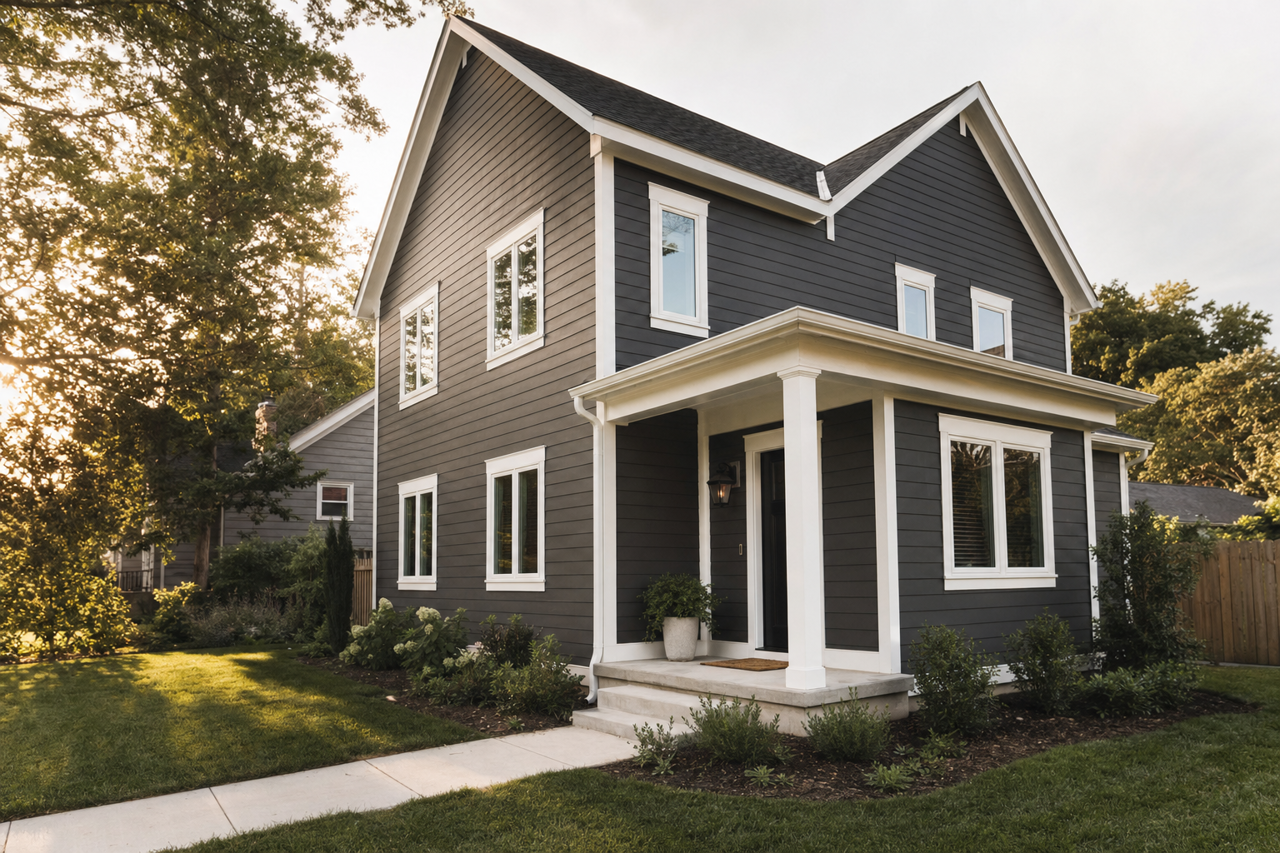 Iron Ore by Sherwin-Williams on exterior