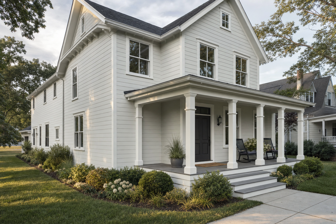 Site White by Sherwin-Williams on exterior