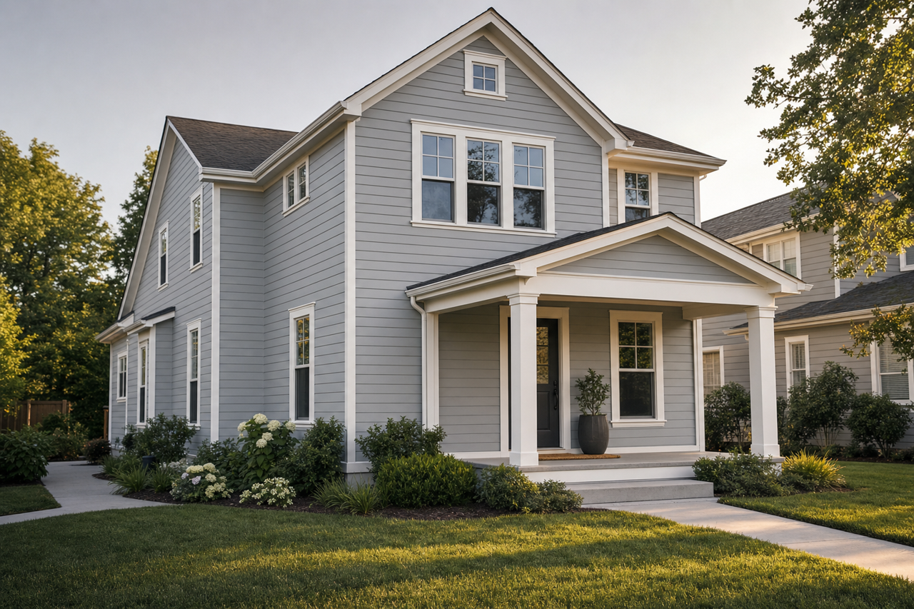 Network Gray by Sherwin-Williams on exterior