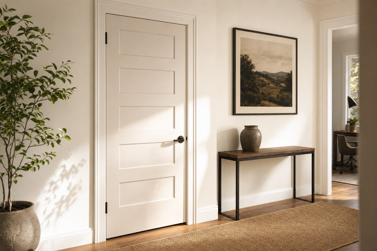 Original White by Sherwin-Williams on interior-doors