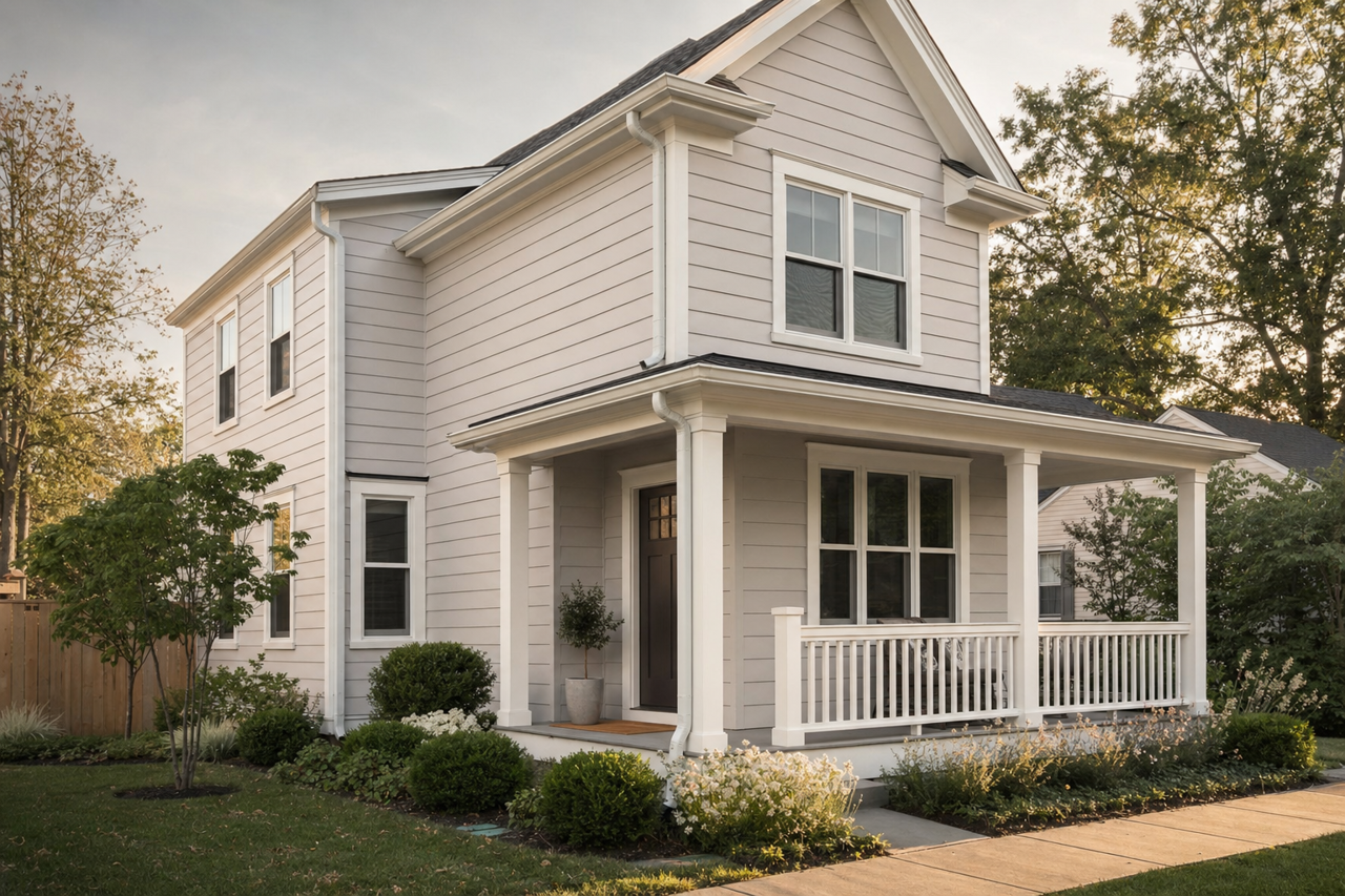 Minute Mauve by Sherwin-Williams on exterior