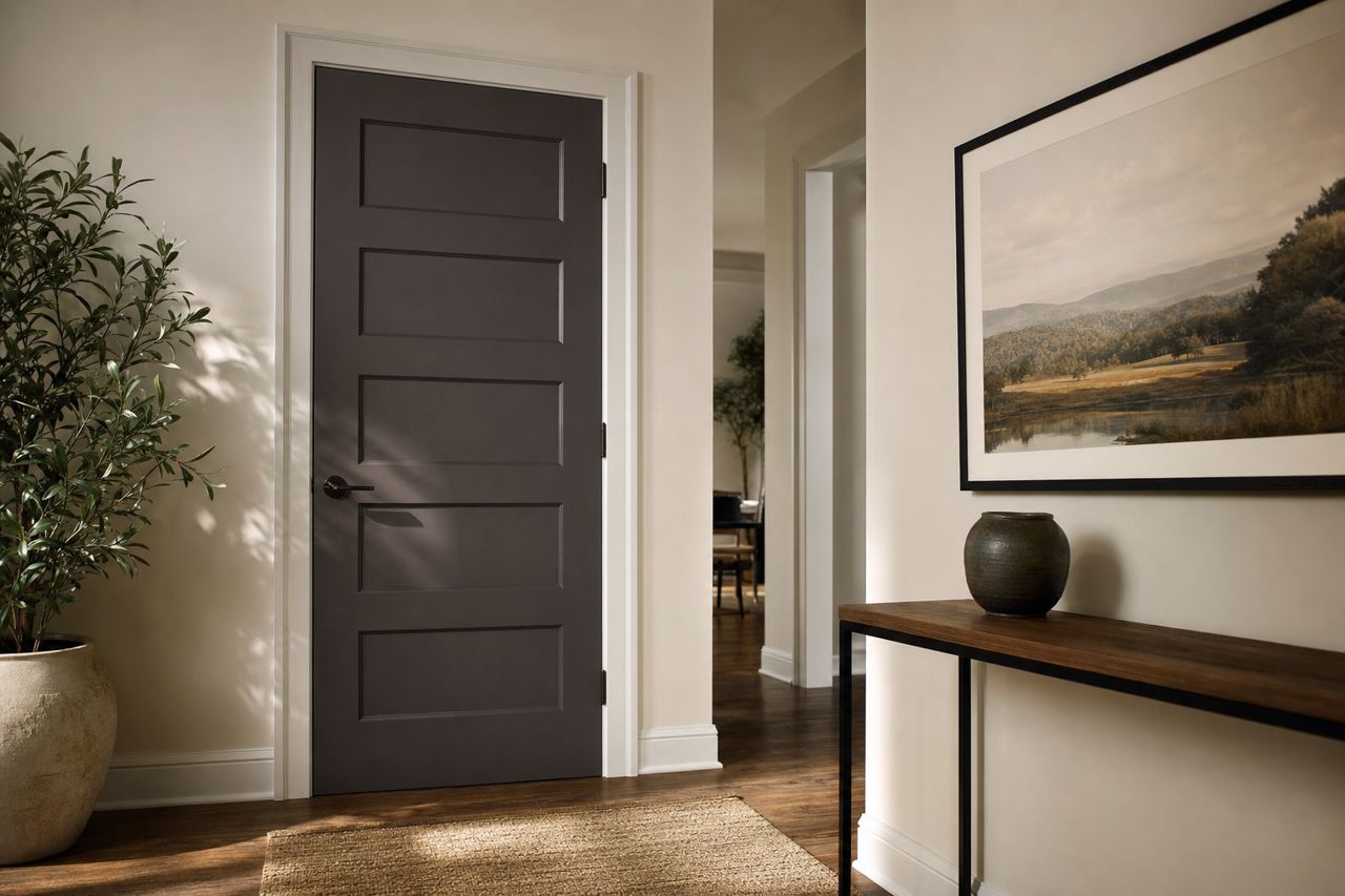 Darkroom by Sherwin-Williams on interior-doors