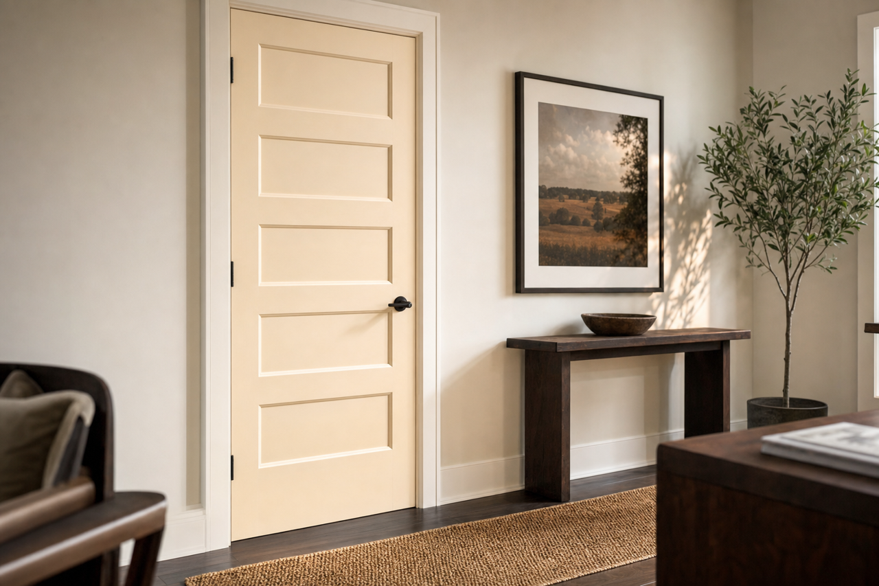Paperwhite by Sherwin-Williams on interior-doors
