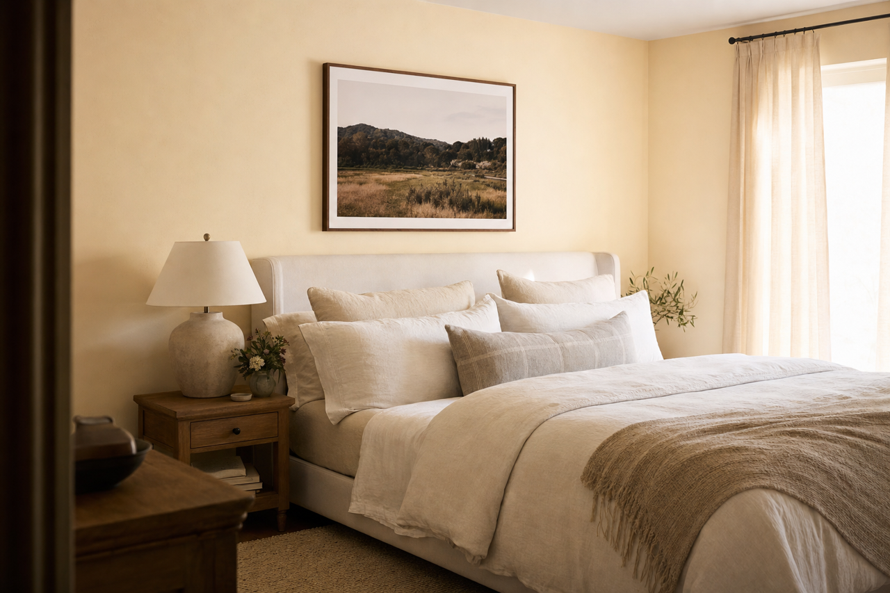Honied White by Sherwin-Williams on interiors