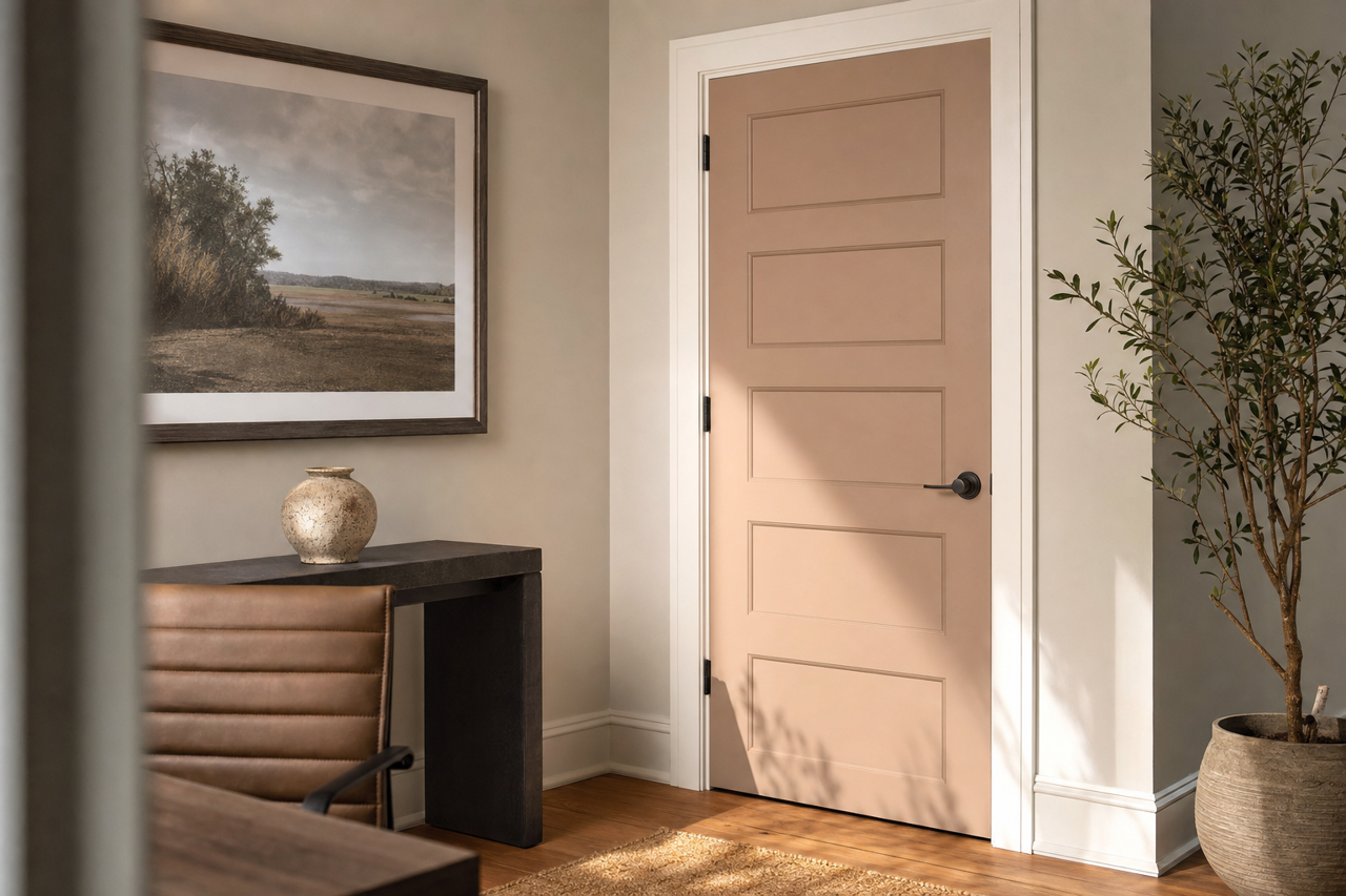 Dry Dock by Sherwin-Williams on interior-doors