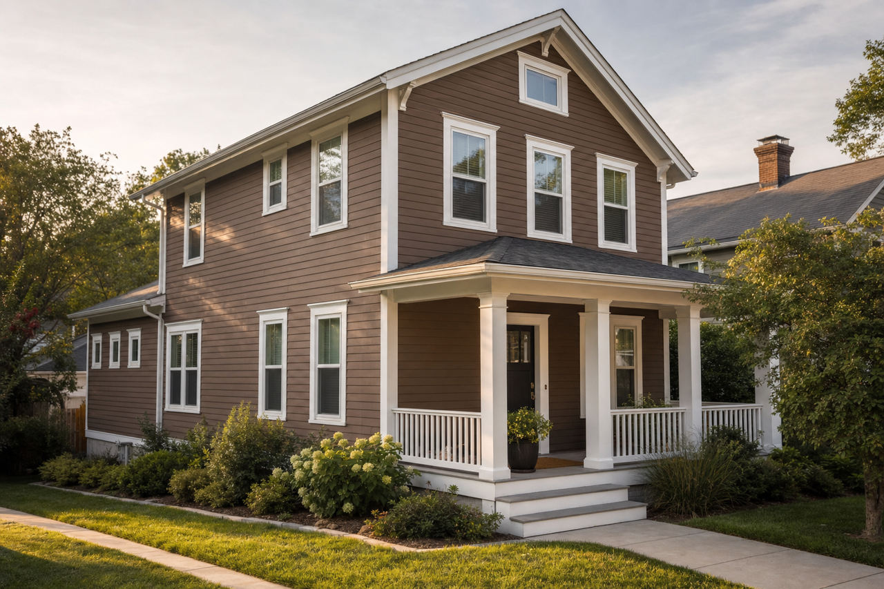 Chateau Brown by Sherwin-Williams on exterior