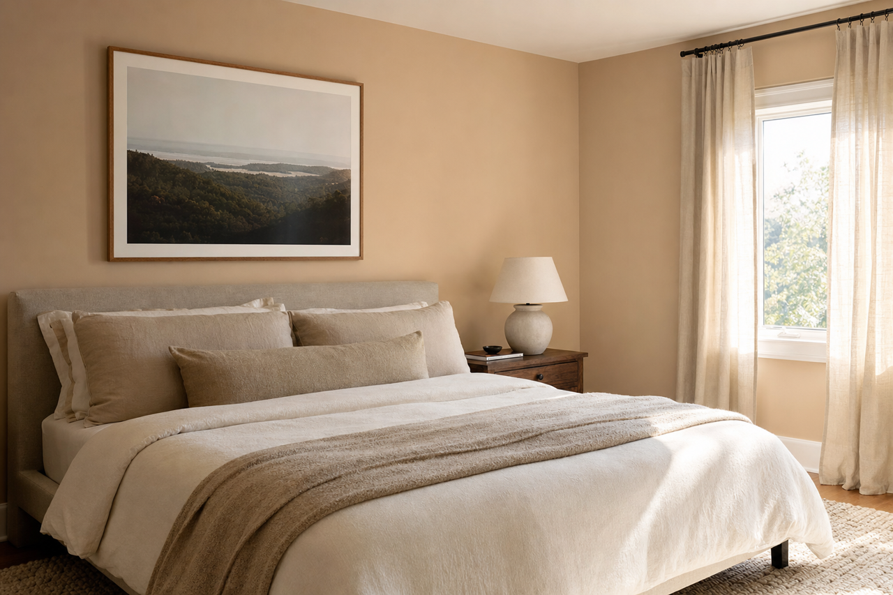 Bungalow Beige by Sherwin-Williams on interiors
