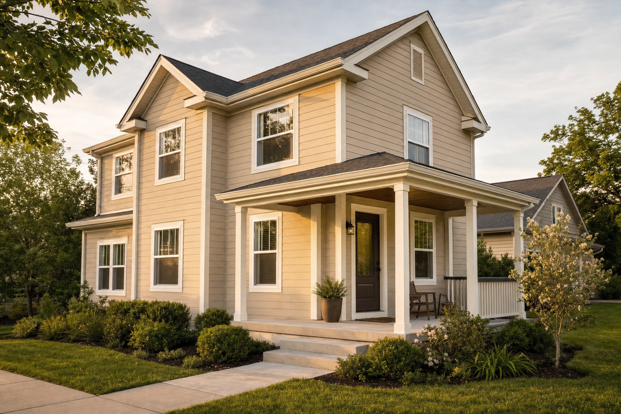 Pavilion Beige by Sherwin-Williams on exterior