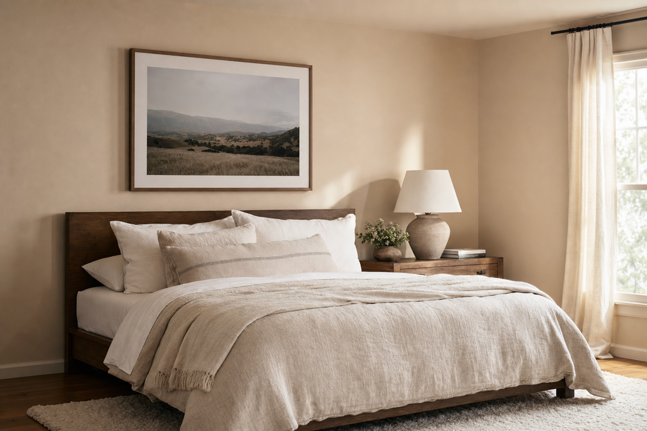Pavilion Beige by Sherwin-Williams on interiors