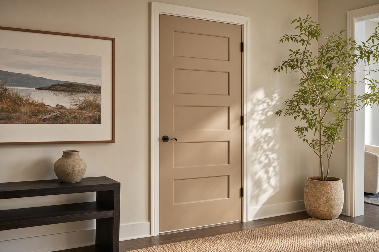 Sanderling by Sherwin-Williams on interior-doors