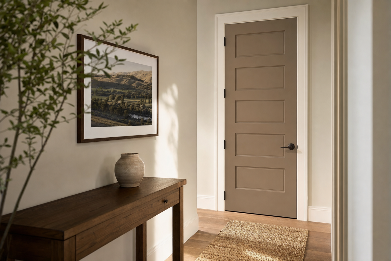Foothills by Sherwin-Williams on interior-doors