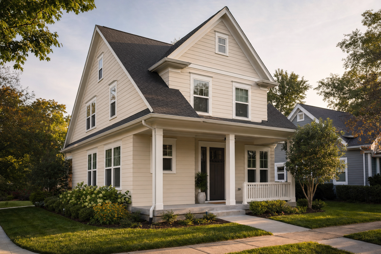 Kestrel White by Sherwin-Williams on exterior