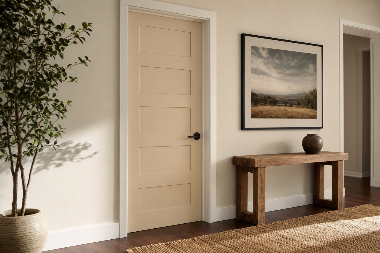 China Doll by Sherwin-Williams on interior-doors