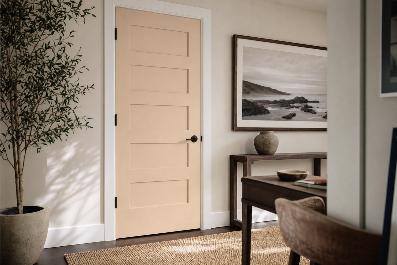 Beach House by Sherwin-Williams on interior-doors