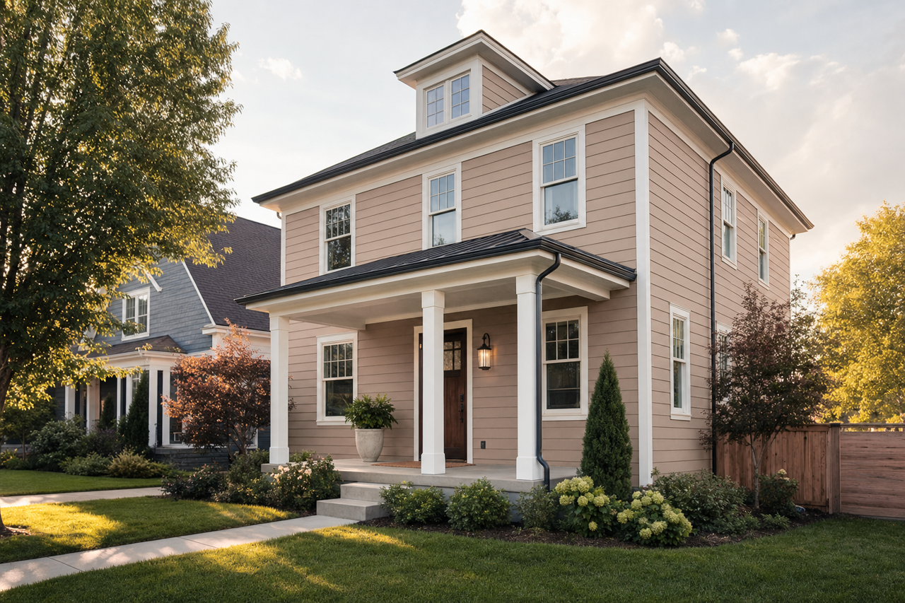 Dormer Brown by Sherwin-Williams on exterior