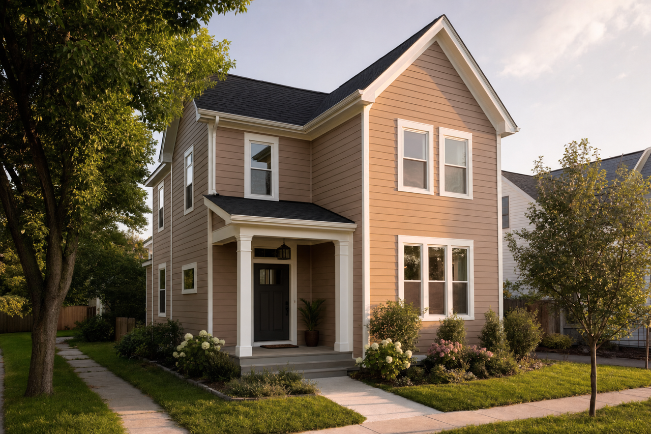 Meadowlark by Sherwin-Williams on exterior